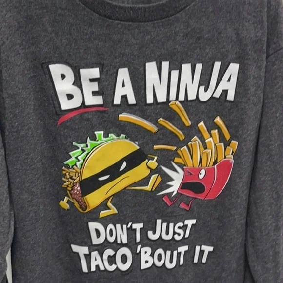 Boy's Long long sleeve funny Graphic Tee - Picture 2 of 4